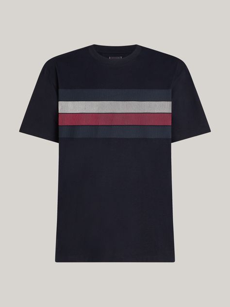 Polera Shadow Global Stripe Azul Tommy Hilfiger-4