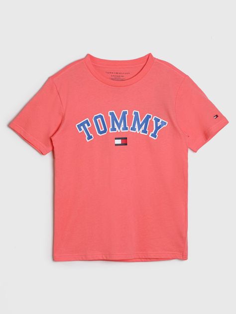 Polera Con Logo Circular Naranjo Tommy Hilfiger-0