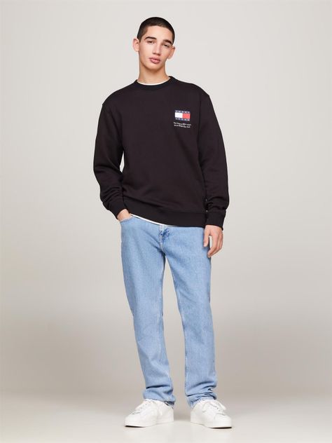 Polerón Essential Con Logo Negro Tommy Jeans-1