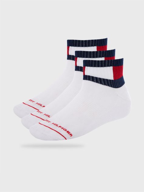 Pack 3 Pares De Calcetines Sport  Blanco Tommy Hilfiger-0