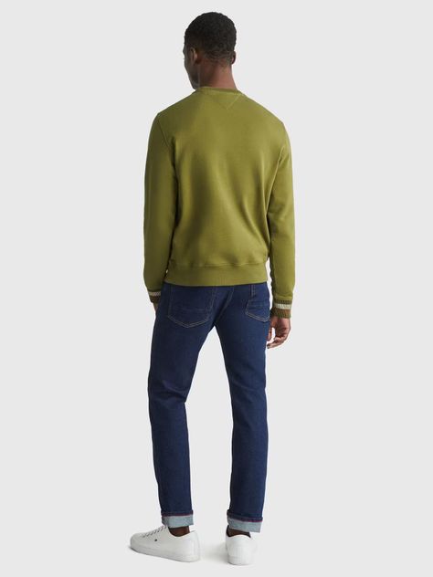 Polerón Collegiate Monotype Logo Verde Tommy Hilfiger-2