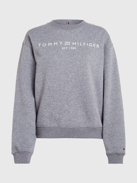 Polerón Modern Con Logo Gris Tommy Hilfiger-4