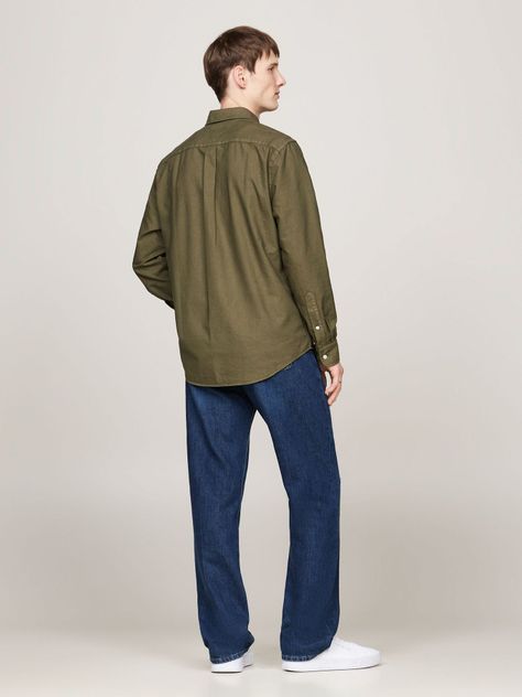 Camisa Oxford Regular Fit Verde Tommy Hilfiger-2