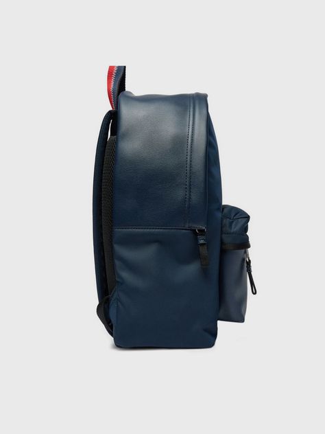 Mochila Solid Con Logo Engomado Azul Tommy Hilfiger-2