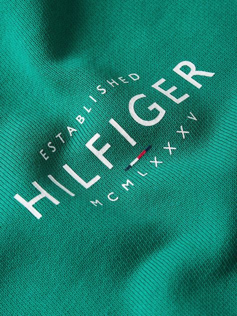 Polerón Hoodie Con Cierre New Logo Verde Tommy Hilfiger-2