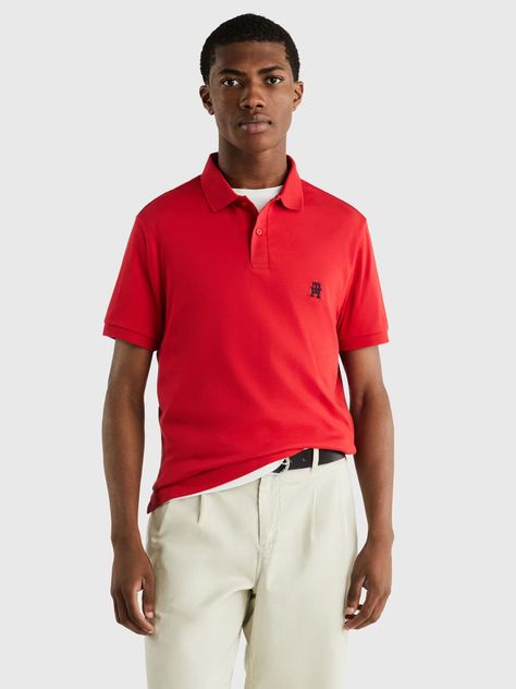 POLO REGULAR FIT SMALL LOGO ROJO TOMMY HILFIGER-0