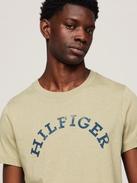 Polera Logo Arqueado Regular Fit Café Tommy Hilfiger-3