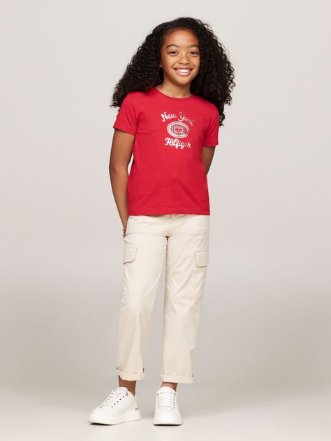 Polera Con Logo Metalizado Rojo Tommy Hilfiger-1