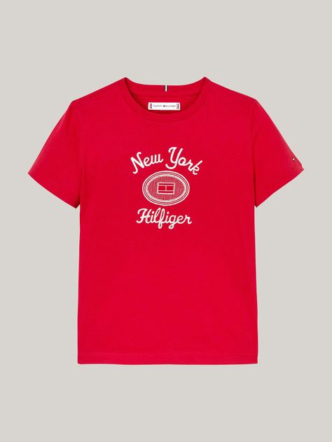 Polera Con Logo Metalizado Rojo Tommy Hilfiger-4
