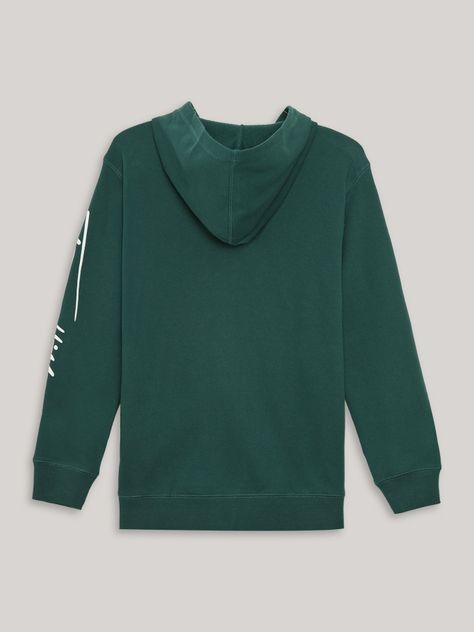 Polerón Hood Niño Con Logo Script Verde Tommy Hilfiger-1