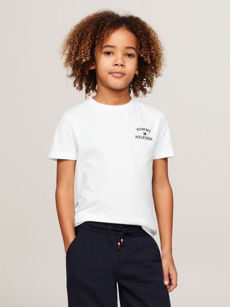 Polera C-Neck Con Logo Blanco Tommy Hilfiger-0