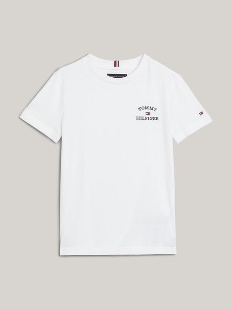 Polera C-Neck Con Logo Blanco Tommy Hilfiger-4