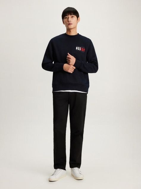 Polerón New York Flag Logo Azul Tommy Hilfiger-1