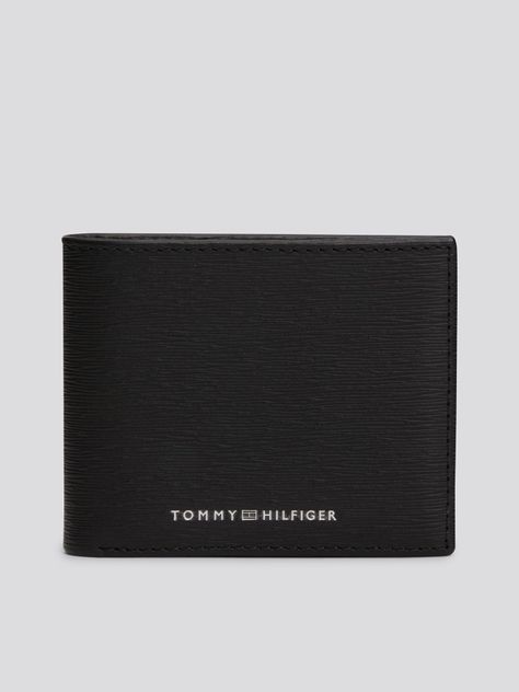 Billetera De Cuero Con Logo Negro Tommy Hilfiger-0