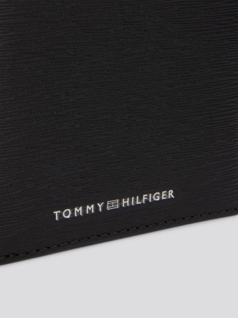 Billetera De Cuero Con Logo Negro Tommy Hilfiger-3