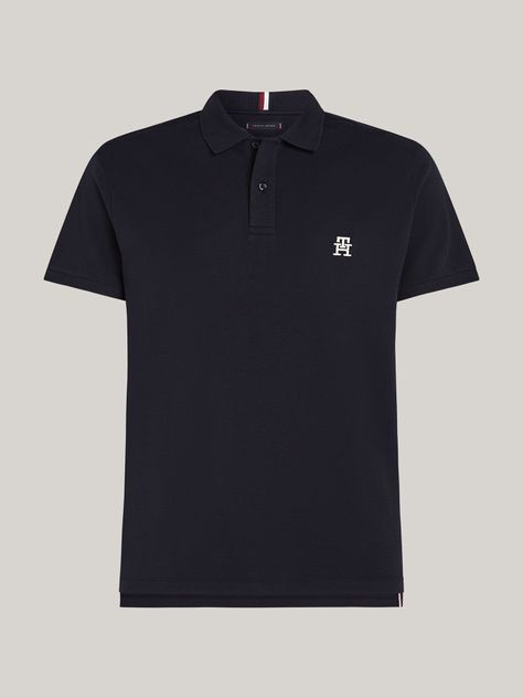 Polo Interlock Monogram Azul Tommy Hilfiger-4