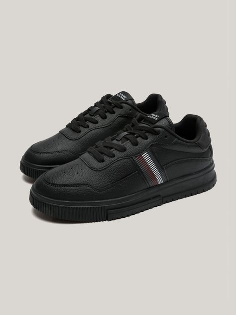 Zapatillas Supercup Strip Cuero Negro Tommy Hilfiger-0