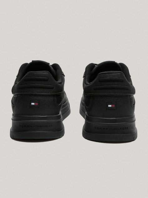 Zapatillas Supercup Strip Cuero Negro Tommy Hilfiger-1