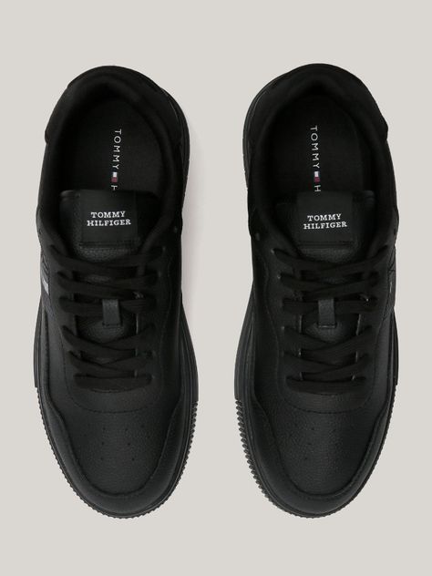 Zapatillas Supercup Strip Cuero Negro Tommy Hilfiger-2