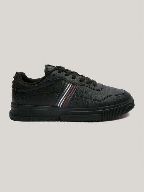 Zapatillas Supercup Strip Cuero Negro Tommy Hilfiger-4