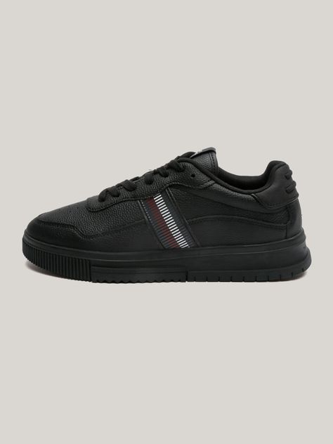 Zapatillas Supercup Strip Cuero Negro Tommy Hilfiger-5