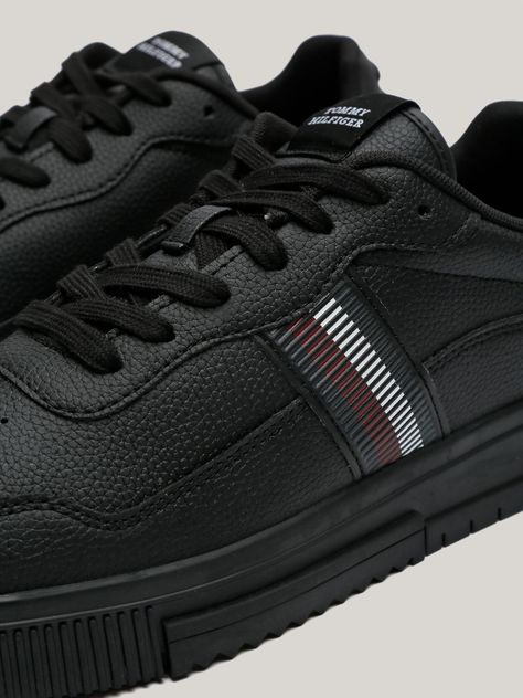 Zapatillas Supercup Strip Cuero Negro Tommy Hilfiger-6