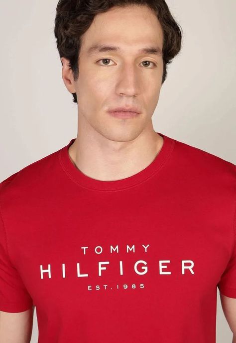Polera Big Logo Regular Fit Rojo Tommy Hilfiger-3