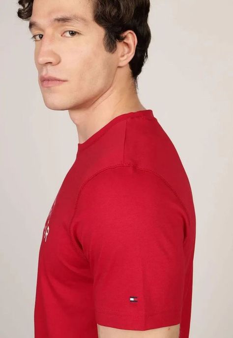 Polera Big Logo Regular Fit Rojo Tommy Hilfiger-4