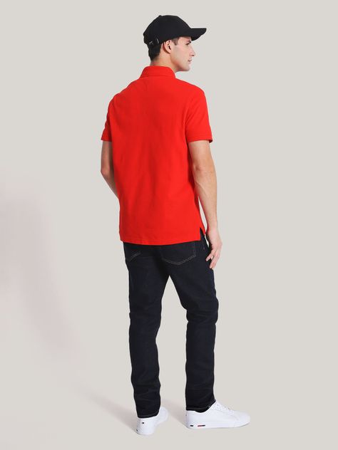 Polo Regular Fit Small Logo Rojo Tommy Hilfiger-2