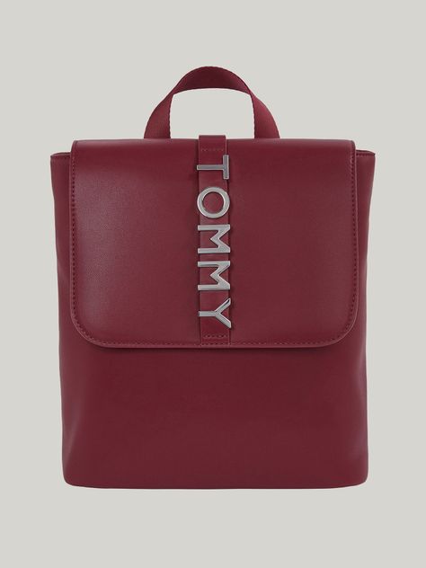 Mochila City Con Logo Metálico Rojo Tommy Hilfiger-0
