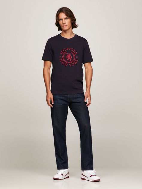 POLERA BIG I CREST LOGO AZUL TOMMY HILFIGER-1