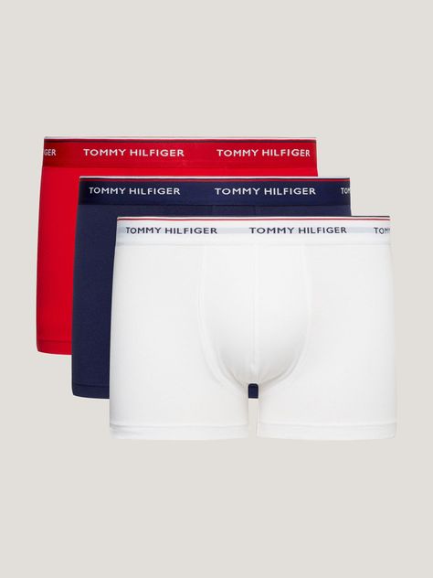 Tripack Stretch Trunk Rojo Tommy Hilfiger E2-0