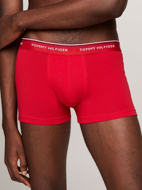 Tripack Stretch Trunk Rojo Tommy Hilfiger E2-1