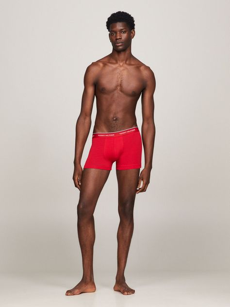 Tripack Stretch Trunk Rojo Tommy Hilfiger E2-2
