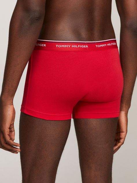 Tripack Stretch Trunk Rojo Tommy Hilfiger E2-3