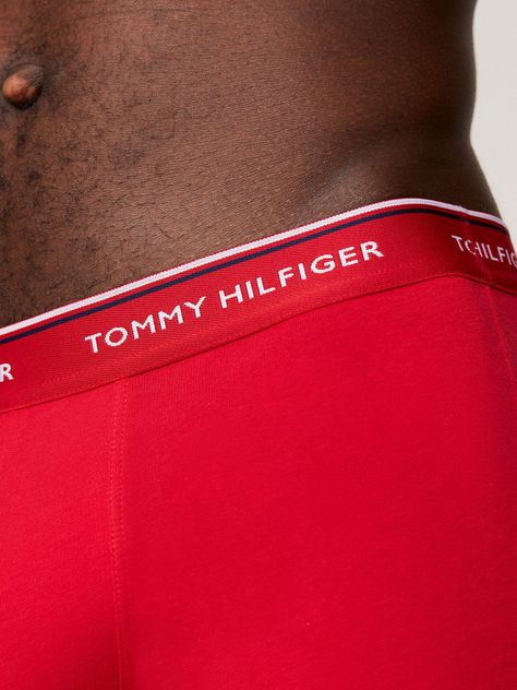 Tripack Stretch Trunk Rojo Tommy Hilfiger E2-6