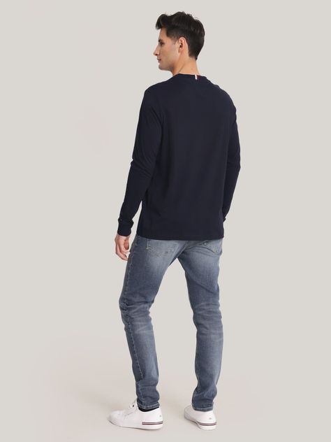 Polera Icon Golden Logo Azul Tommy Hilfiger-2