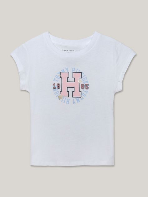 Polera De Niña Con Logo Grande Blanco Tommy Hilfiger-0