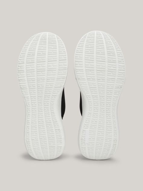 Zapatillas Running De Punto Negro Tommy Hilfiger-3