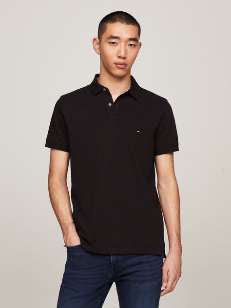 Polo Essential Hombre Negro Tommy Hilfiger-0