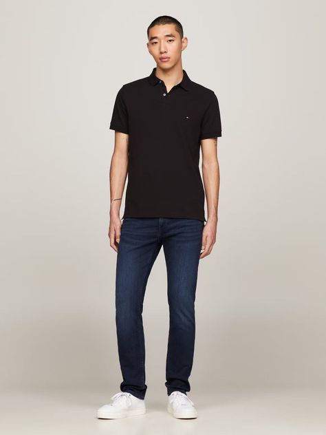 Polo Essential Hombre Negro Tommy Hilfiger-1
