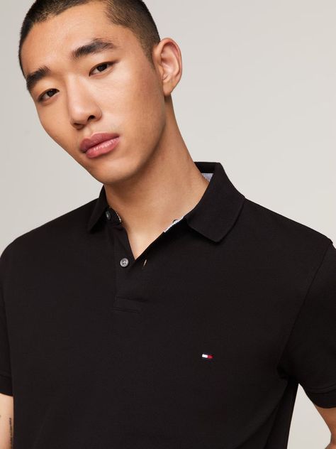 Polo Essential Hombre Negro Tommy Hilfiger-3