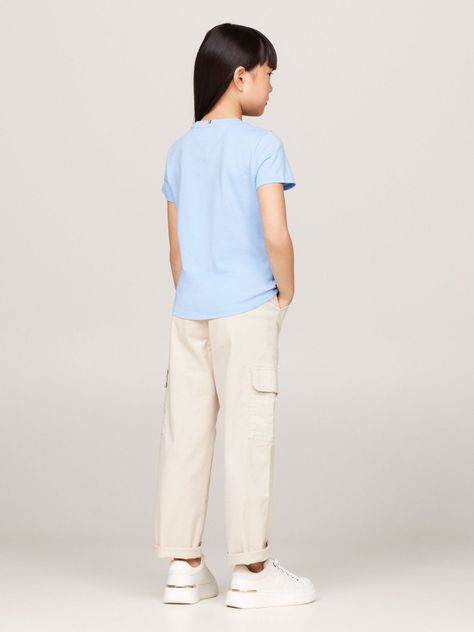 Polera Essential C1 Organic Cotton Celeste Tommy Hilfiger-2