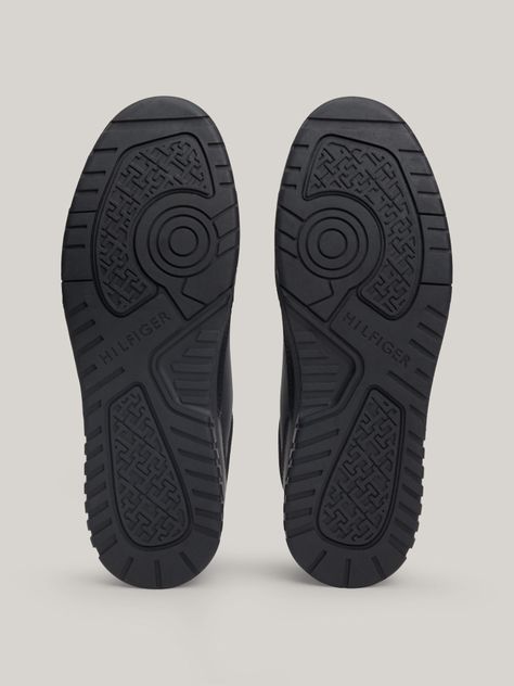 Zapatillas Essential De Cuero Negro Tommy Hilfiger-3