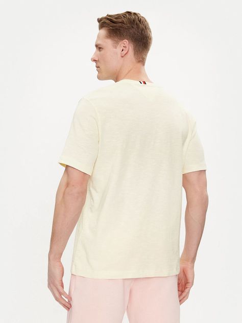 Polera Logo Arqueado Regular Fit Beige Tommy Hilfiger-2