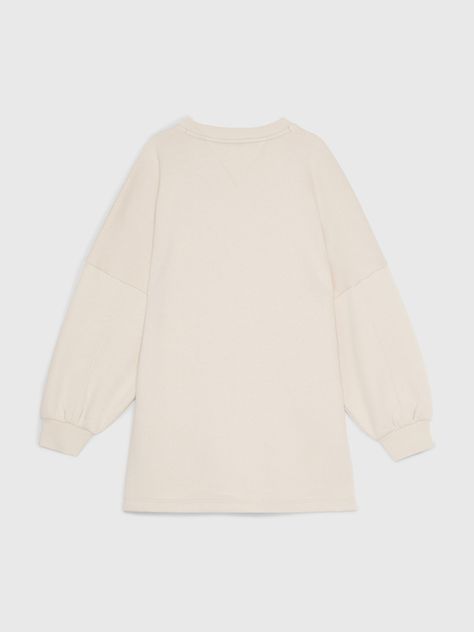 Vestido Relaxed Logo Varsity Beige Tommy Hilfiger-1