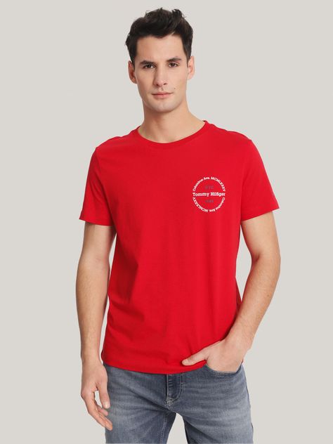 Polera Con Logo Redondo Rojo Tommy Hilfiger-0