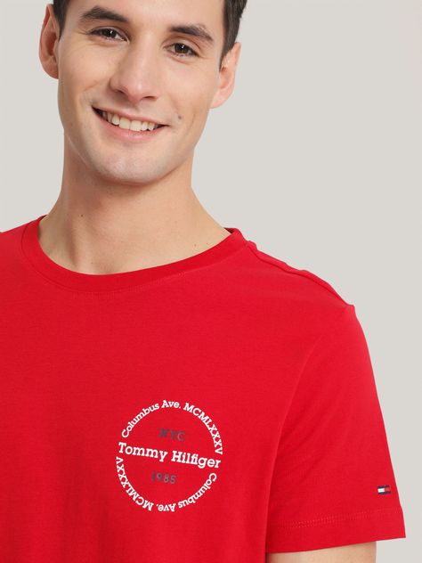 Polera Con Logo Redondo Rojo Tommy Hilfiger-3