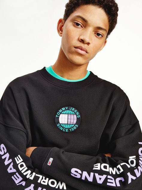 Polerón Logos Unity Negro Tommy Jeans MY2-2