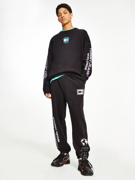 Polerón Logos Unity Negro Tommy Jeans MY2-0